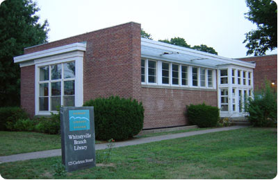 The Whitneyville Branch Library at Putnam Avenue and Carleton Street.