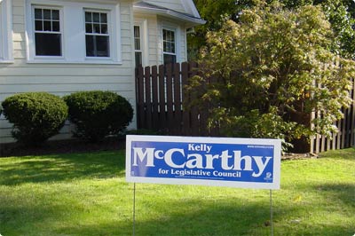 Our yard signs are here.
