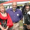 Cliff poses with pirate people at the Hebron Fair. 
